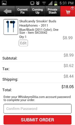 WhiskeyMilitia android App screenshot 1